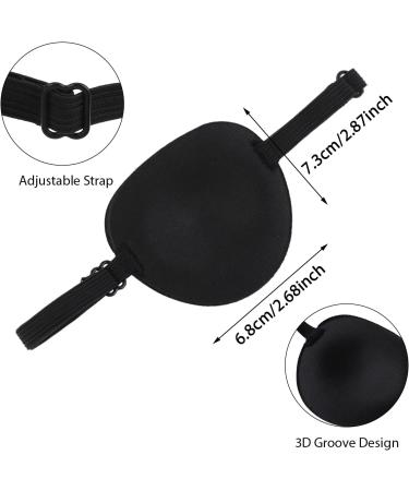 2 Pcs Adjustable Medical Eye Patches for Amblyopia | Reusable Eye Cover for Adults - Perfect for Halloween & Cosplay - Buy Online on GoSupps.com