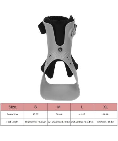 Rotary Buckle Ankle Foot Orthosis Support for Walking | Hemiplegia Aid (Left Foot M) - Buy Online on GoSupps.com