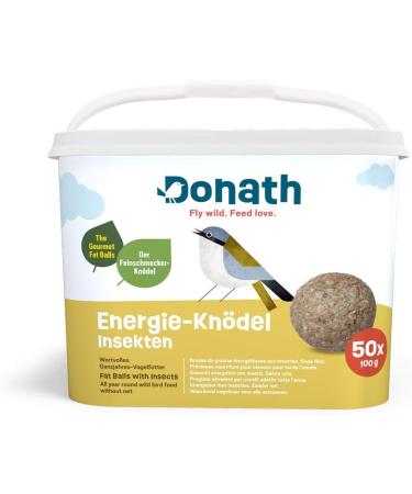 Buy DONATH Energy Insect Dumplings & Shell-Free Mix - 100g & 5kg Buckets - Perfect for Clean Balconies - International Shipping Available - Buy Online on GoSupps.com