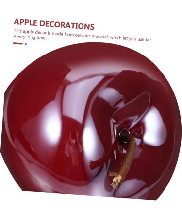 ABOOFAN Home Decor Fruit Model Apple Decorations Decorative Small Apple Lifelike Apple Craft Xmas Themed Apple Decor Ceramic Apple Decoration Ceramic Apple Ornament Ceramics Crafts - Buy Online on GoSupps.com