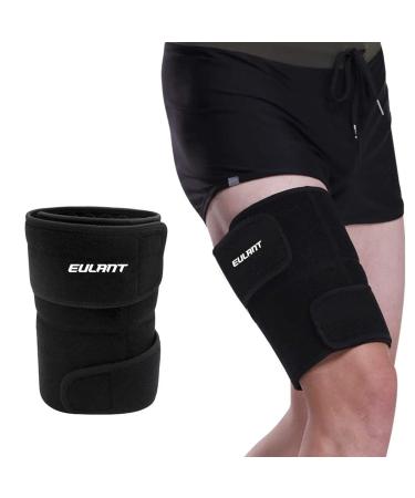 ONTYZZ Adjustable Thigh Brace Support Thigh Compression Recovery Sleeve Compression Support Wrap for Basketball Volleyball Cycling Running and Sports Recovery - Buy Online on GoSupps.com