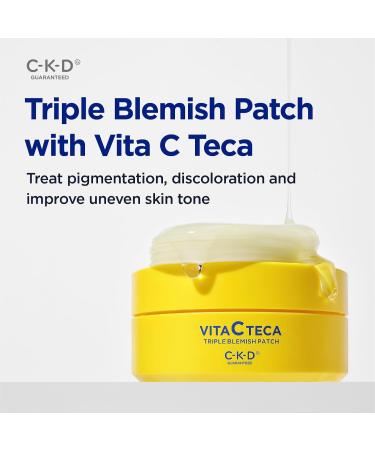 CKD Vitamin C Tone & Treat Skincare Bundle Vita C Teca Brightening Serum + Triple Blemish Under Eye Hydrogel Patches Even Tone Reduce Dark Spots & Puffiness - Buy Online on GoSupps.com