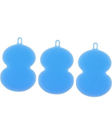 Gleavi 3ST Silicone Washer for Dishwashers - Sky Blue Pot & Pan Cleaner Brush | Durable Sponge Bowl Cleaning Brush (1 Pack) - Buy Online on GoSupps.com
