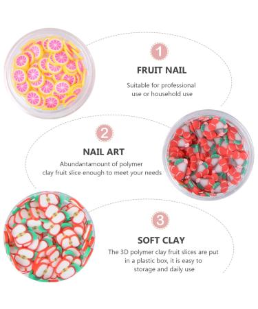 Uonlytech 3D Fruit Nail Art Slices - Vibrant Nail & Lip Gloss Decorations | International Shipping - Buy Online on GoSupps.com