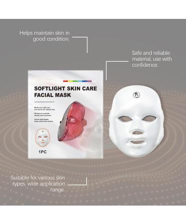 Masque facial LED lumi re bleue portable 1 pi ce masque de beaut sans fil LED multicolore rajeunissement et levage de la peau pour femme - Buy Online on GoSupps.com