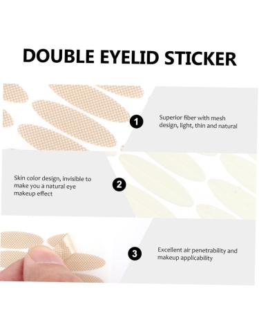 FOMIYES 3pcs Invisible Tape Instant Eye Lift Strip Eyelid Tape Fiber Double Eyelid Sticker Set Single Sided mediumx3pcs As Shownx3pcs - Buy Online on GoSupps.com