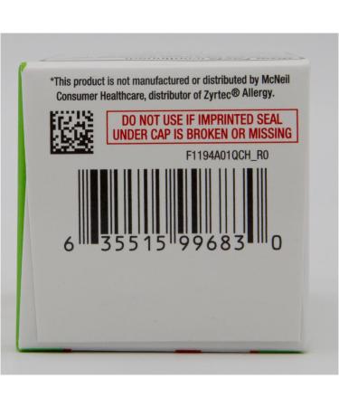Quality Choice Allergy Relief Cetrizine Hydrochloride 10mg Antihistamine - 14 Tablets - Buy Online on GoSupps.com