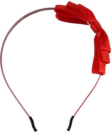 Bow Hairband Soft Elastic Bowknot Headband Hair Accessories For Children Adults Red - Buy Online on GoSupps.com