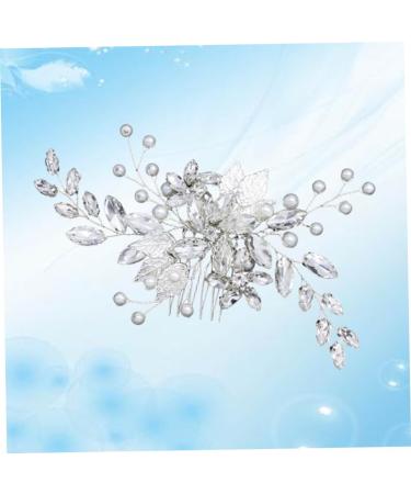 FRCOLOR bridal side comb wedding side comb wedding flower hair comb wedding hair accessories jewelry comb bride pearl hair comb wedding diamond comb bridal hair comb grace banquet crystal - Buy Online on GoSupps.com