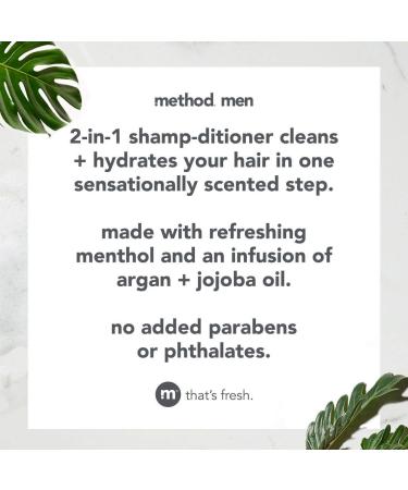 Method Men 2-in-1 Shampoo + Conditioner Cedar + Cypress - Pack of 6 - 6 Count - Buy Online on GoSupps.com