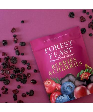 FOREST FEAST Berries and Cherries Immunity Boosting Healthy Snack Cooking and Baking Gluten Free Low in Fat 6 x 170g - Buy Online on GoSupps.com
