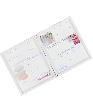 Nail Color Card Book 46 Colors Nail Art Display Book Firm Durable for Nail Salon Supplies for Women Girl for Nail Art Works Display - Buy Online on GoSupps.com
