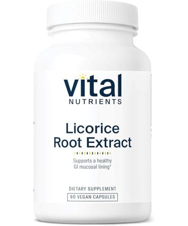 Vital Nutrients - Licorice Root Extract - Herbal Immune Support - Adrenal Support - 90 Vegetarian Capsules per Bottle - 400 mg