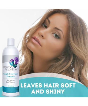 Organic Excellence All Natural Shampoo - Non-Toxic Sulfate-Free Paraben-Free | Chemical-Free & Color-Safe for Men Women & Kids - 16 fl oz - Buy Online on GoSupps.com