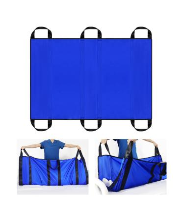 Loschen Positioning bedding with reinforced 6 handles for lifting turning moving and positioning waterproof reusable transfer film for patients and disabled double-layer 58*40inch
