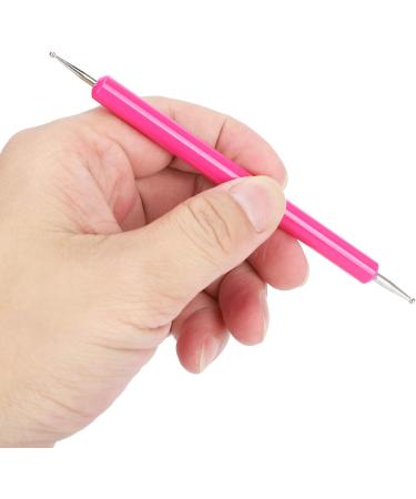 Dotting Pen Acrylic Rod 2 Round Head Nail Art Tip Paint DIY Tool Art Tools Round Head Indentation Nail Art Tip Dot Paint DIY Slotted Tool Double Ended Nib for Dots and Swirl - Buy Online on GoSupps.com