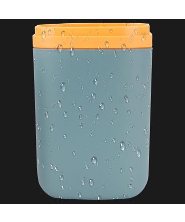 Ngosuet 4-Part Travel Toothbrush Set | Toothbrush Holder for Home & Trips | Stylish Blue Light Blue Pink & Gray - Buy Online on GoSupps.com