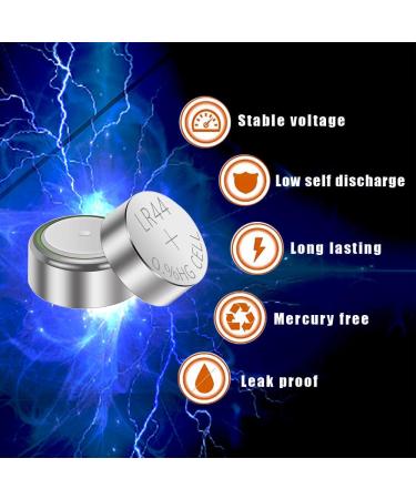 Buy L1154f Batteries - AG13 LR44 SR44 357 303 A76 | Long Lasting 1.5V Alkaline Coin Cell - 10 Pack for International Shipping - Buy Online on GoSupps.com