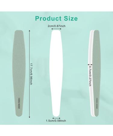CGBE 12-Piece Nail File Set - Professional Double-Sided Polishing Files for Smooth Shiny Natural Nails | Washable Nail Buffers for Home & Studio Use - Buy Online on GoSupps.com