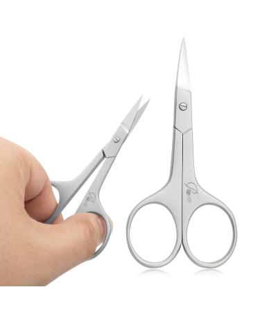 ROUSE Cuticle Scissors curved blades cuticle scissors Eyebrow scissors-Professional extra fine curved cuticle scissors for nails and cuticles and Beard-Manicure/Pedicure Scissors (Cuticle Scissors)