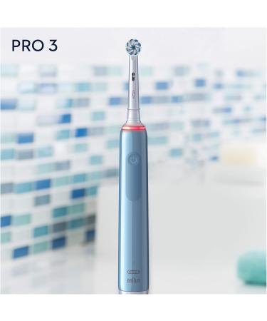 Oral-B Pro 3 3000 Sensitive Clean Electric Toothbrush - 3 Cleaning Modes & 360 Pressure Control for Optimal Dental Care - Buy Online on GoSupps.com