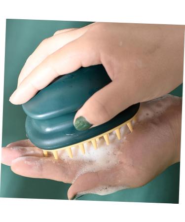Buy Tovinanna Green Shampoo Brush Set - 3 Silicone Hair Massage Brushes for Scalp Cleaning & Shower - Portable ABS Bathroom Device - Buy Online on GoSupps.com
