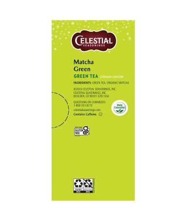 Celestial Seasonings Matcha Green Tea 20 Tea Bags - Buy Online on GoSupps.com