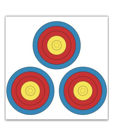 THREE ARCHERS 3 SPOT Vegas Targets Face 30pcs Archery Targets Official Vegas Paper Indoor & Outdoor