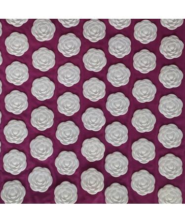 Acupress Matte & Pillow Set - Spike Acupuncture Massage Mat for Back Neck & Shoulder Pain Relief - Padded & Portable (Purple Violet) - Buy Online on GoSupps.com