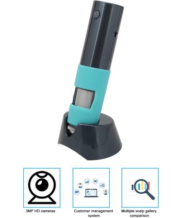 D tecteur de cuir chevelu 3MP analyseur de poils de peau diagnostic de peau sans fil portable analyseur de follicules pileux intelligent portatif pour salon domicile - Buy Online on GoSupps.com
