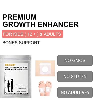 HeightUP Acupuncture Foot Patch - Height Growth & Bone Enhancement Stickers for Adults & Teens | 64 PCs (8 Pack) - Buy Online on GoSupps.com