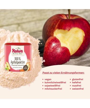 Buy Natura 100% Apple Pectin - Vegan Gluten-Free Gelling Agent for Jam Production | 100g Pack - Buy Online on GoSupps.com