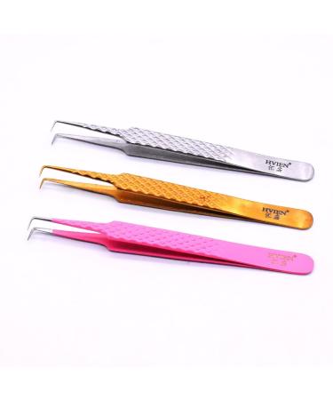 Silver 90 Degree Volume Eyelash Extension Tweezers for Mega Volume & Classic Lash Techniques - Buy Online on GoSupps.com