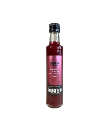 Raspberry and Ginger Shrub Cordial from The Scottish Bee Company 250ml - Fruit-Infused Cordial made with Apple Cider Vinegar - Made in Scotland