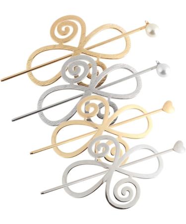 minkissy 12 Sets Hairpin Hair Barrettes Hair Clips Metal Tiaras for Girls Medium Hair Clips for Women Girl Hair Accessories Hair Ponytail Hair Sticks for Buns Emptiness Alloy Headband Miss - Buy Online on GoSupps.com