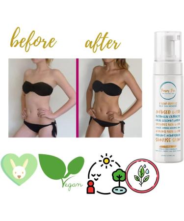 Tansey Self Tan Mousse Moisturiser with colour Treatment Dark Infused with Coconut Water Antioxidants Amino Acids Vitamin E & C Fake Tan No Orange tones No nasty smell - Buy Online on GoSupps.com