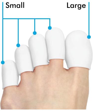 8 pc Gel Toe Cap Silicone Toe Protector Toe Guards Cushion for Corn Callus (8 Large (White)) - Buy Online on GoSupps.com