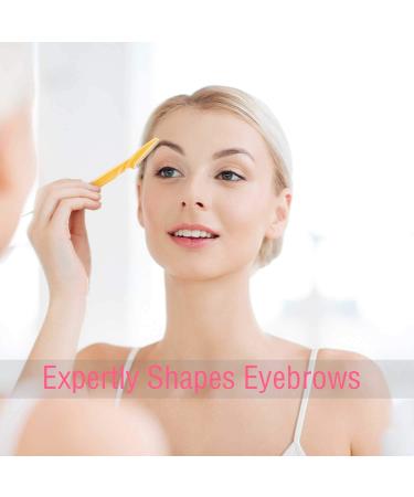 Boao 60 Pieces Eyebrow Razor Kit for Women - Facial Hair Removal Microblades with Precision Cover - Pink, Blue, Yellow - Buy Online on GoSupps.com
