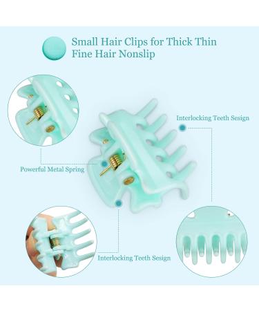 HAPPY FINDING 12 PCS Medium Hair Claw Clips - Stylish Butterfly Hair Clamps for Women & Girls (Multi Color) - 1.18 Inches - Buy Online on GoSupps.com