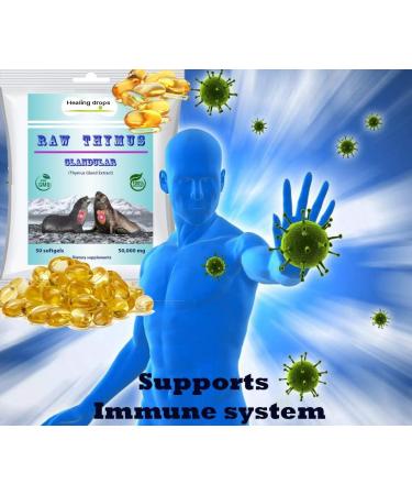 Raw Thymus Glandular Tissue Ocean Fed Harbor Seal Gland Extract Natural Health Immune Support - Buy Online on GoSupps.com