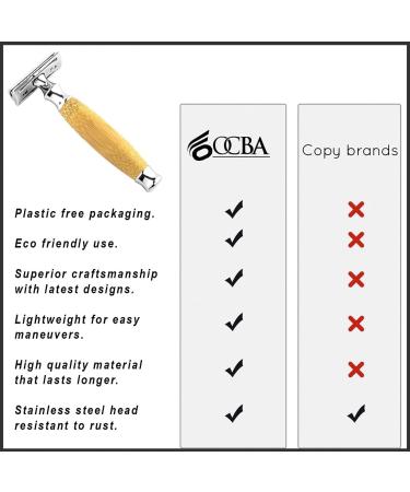 Premium Metal Safety Razor for Men & Women - Black & White | Eco-Friendly Shaving Solution - Buy Online on GoSupps.com