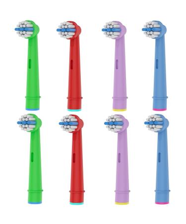 8er frezahn kids attached brushes compatible with oral b children electrical toothbrush extra soft bristles for sensitive gums small round toothbrush heads
