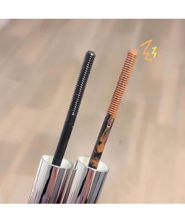Metal Mascara Wand - Bristleless Fiber Combining Thickening & Long-Lasting Extensions - Smudge-Proof Super Thick & Long Mascara (2pcs Black) - Buy Online on GoSupps.com