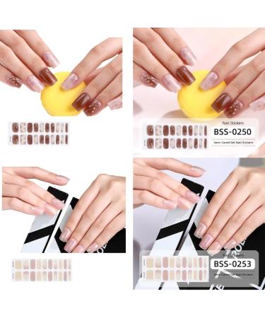 Limtula Quality Gel Nail StripsFull Wraps Long lasting Nail Art for Girls Suitable for Parties and Weddings BSS0253 - Buy Online on GoSupps.com