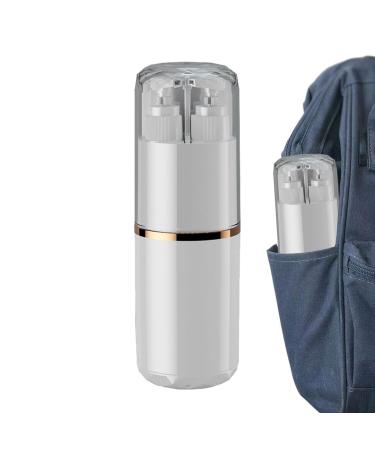 Neamou toothbrush travel case toothbrush case |Toothbrush travel membrane mirror comb set compact rinse cup box with a large capacity for toothbrush comb toothpaste platinum