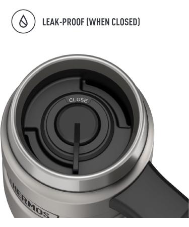 THERMOS Stainless King Vacuum-Insulated Travel Mug - Matte Stainless Steel - 16 Oz. - Buy Online on GoSupps.com