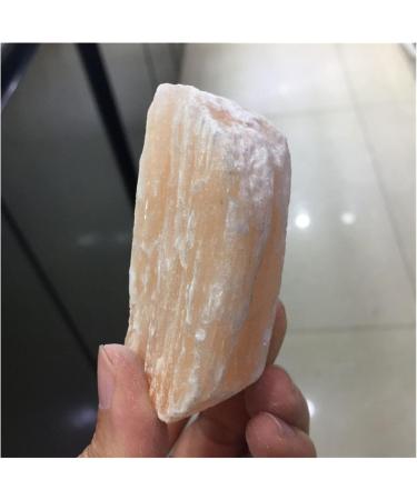 Natural Crystal Rough 1pcs Natural Orange Gypsum Rough Stone & Mineral Reiki Healing Crystal Gemstone Specimen for Home Decor - Buy Online on GoSupps.com