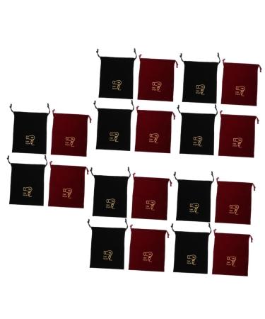 MUSISALY 20 Pcs Storage Bag Drawstring Jewelry Pouches Large Drawstring Pouch Portable Bags Hair Dryer Fabric