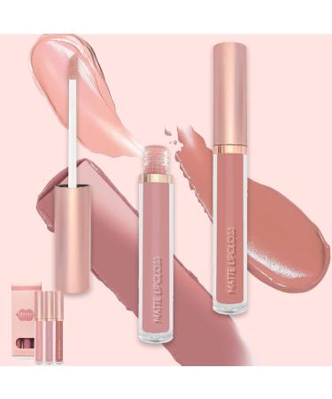 Lip Gloss Set Lipstick Set 3 Pcs Nude Lip Gloss Long Lasting Non Stick Cup Matte Liquid Lipstick Moisturizing Waterproof Pink Lipgloss Smooth Velvet Texture Lipstick Sets For Women - Buy Online on GoSupps.com