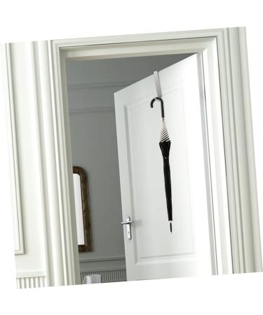 STOBAZA 2pcs Metal Coat Hanger Over The Door Hanger Towel Hanger Bathroom Shower Door Bathroom Door No Nails 17x3cm Silver - Buy Online on GoSupps.com